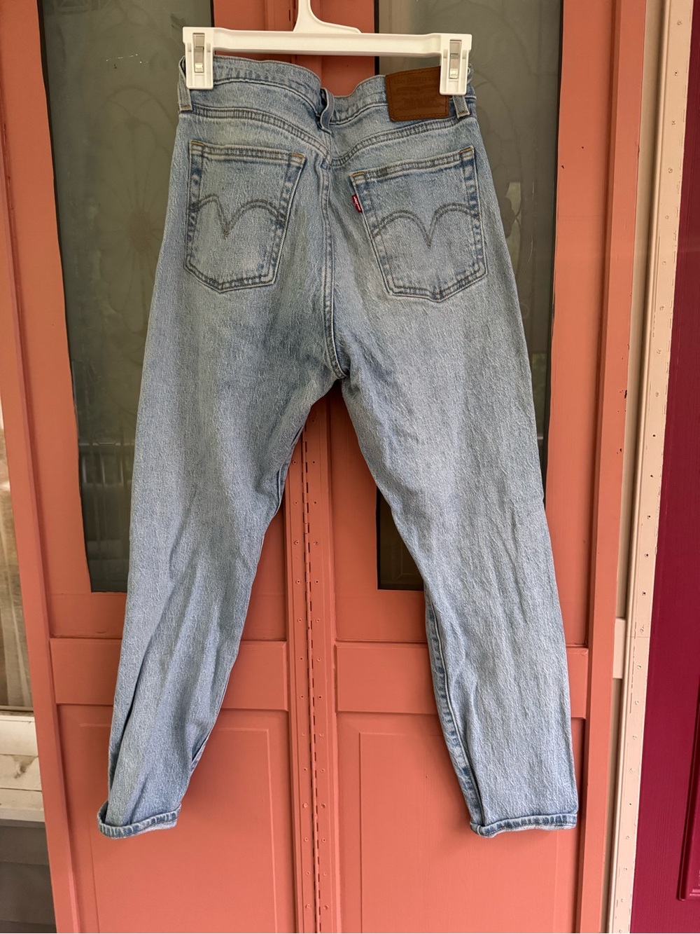Levi's Wedgie Straight Light Wash Button-Fly Jeans - Picture 8 of 8